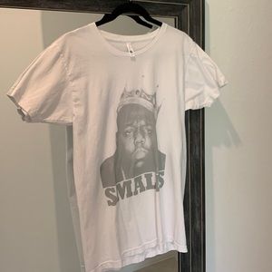 biggie smalls white tshirt